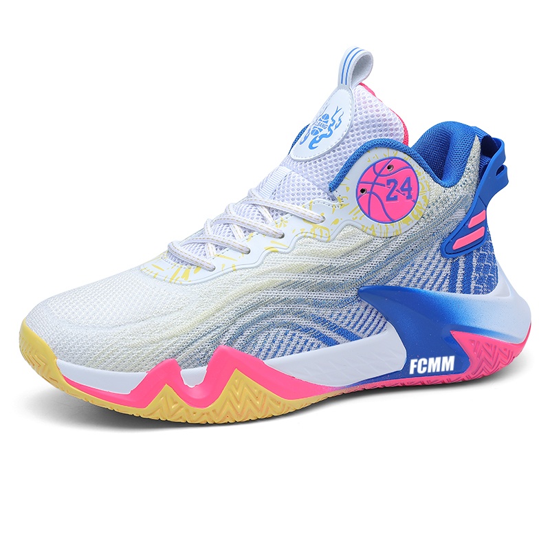 Противоскользящие и дышащие баскетбольные кроссовки для детей FCMM, белый/синий
Противоскользящие и дышащие баскетбольные кроссовки для детей FCMM, белый/синий