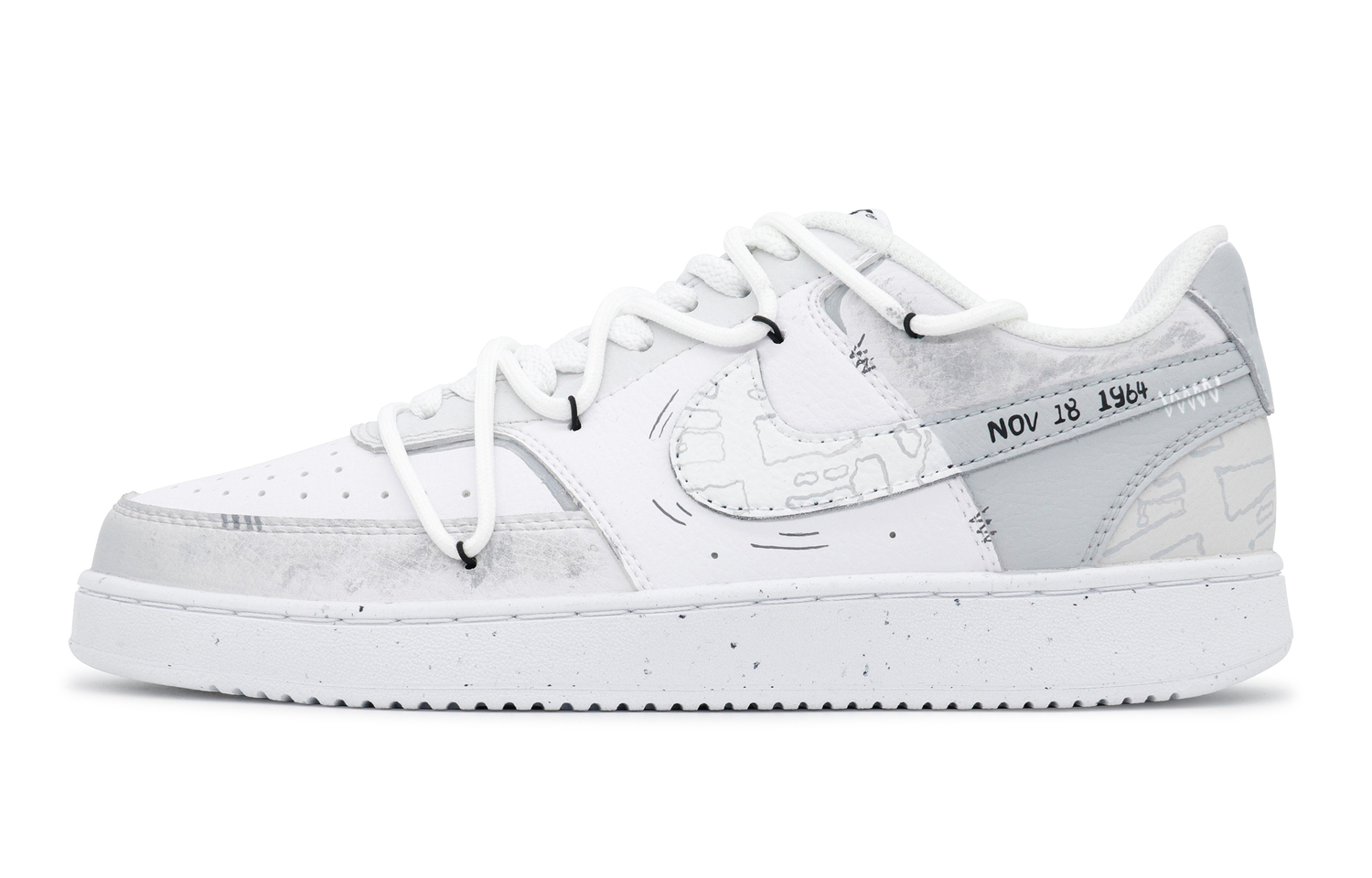 Кроссовки Nike Court Vision 1 Wistful Time Circle противоскользящие износостойкие низкие мужские светло-серые
Кроссовки Nike Court Vision 1 Wistful Time Circle противоскользящие износостойкие низкие мужские светло-серые