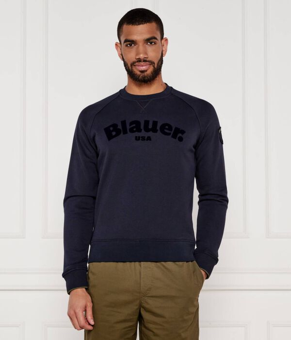 Джемпер для лагеря Regular fit Blauer, синий 
Джемпер для лагеря Regular fit Blauer, синий