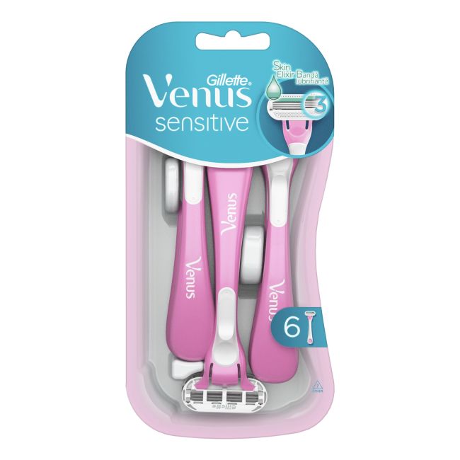Одноразовые бритвы Venus Sensitive Gillette, количество 6 шт.
Одноразовые бритвы Venus Sensitive Gillette, количество 6 шт.