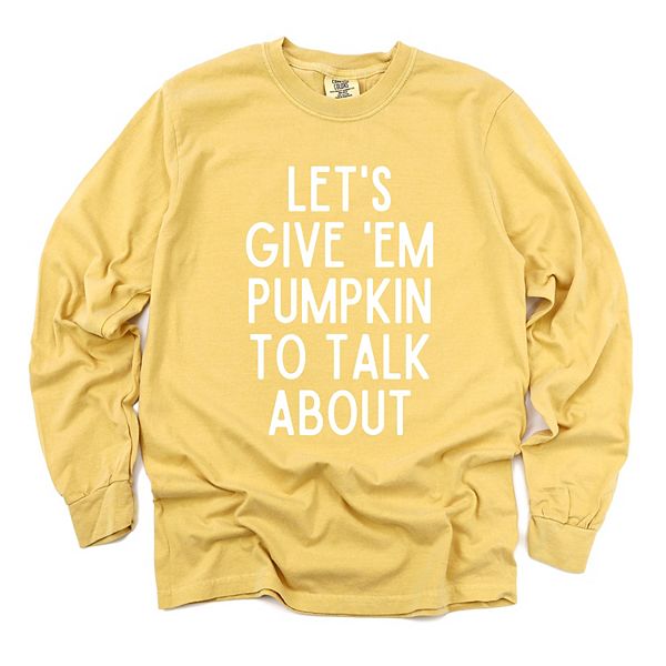 Футболка с длинным рукавом и принтом для женщин Lets give em pumpkin to talk about Simply Sage Market, Mustard
Футболка с длинным рукавом и принтом для женщин Lets give em pumpkin to talk about Simply Sage Market, Mustard