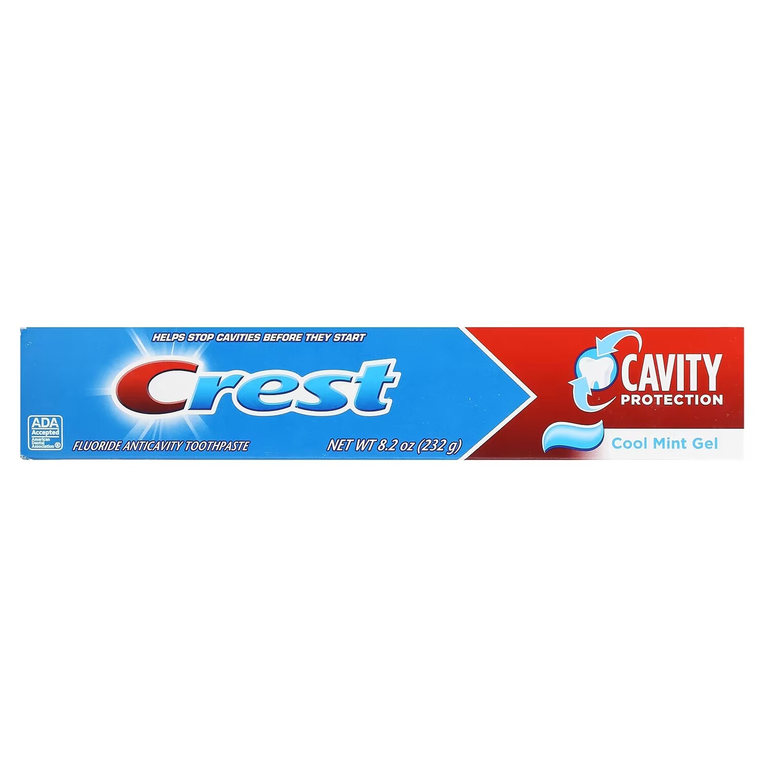 Зубная паста Crest Cavity Protection с фтором прохладный мятный гель, 232 г
Зубная паста Crest Cavity Protection с фтором прохладный мятный гель, 232 г