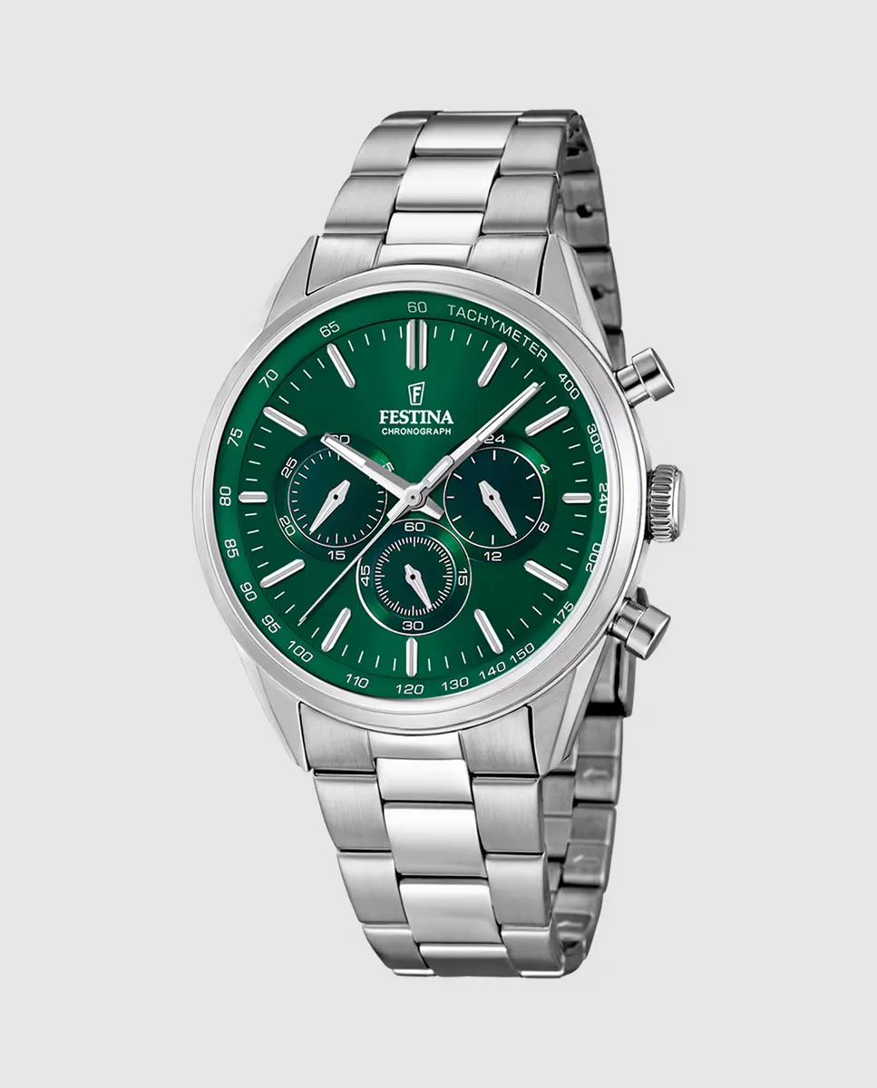 F16820/R Мужские часы Timeless Chronograph из серебряной стали Festina, серебряный
F16820/R Мужские часы Timeless Chronograph из серебряной стали Festina, серебряный