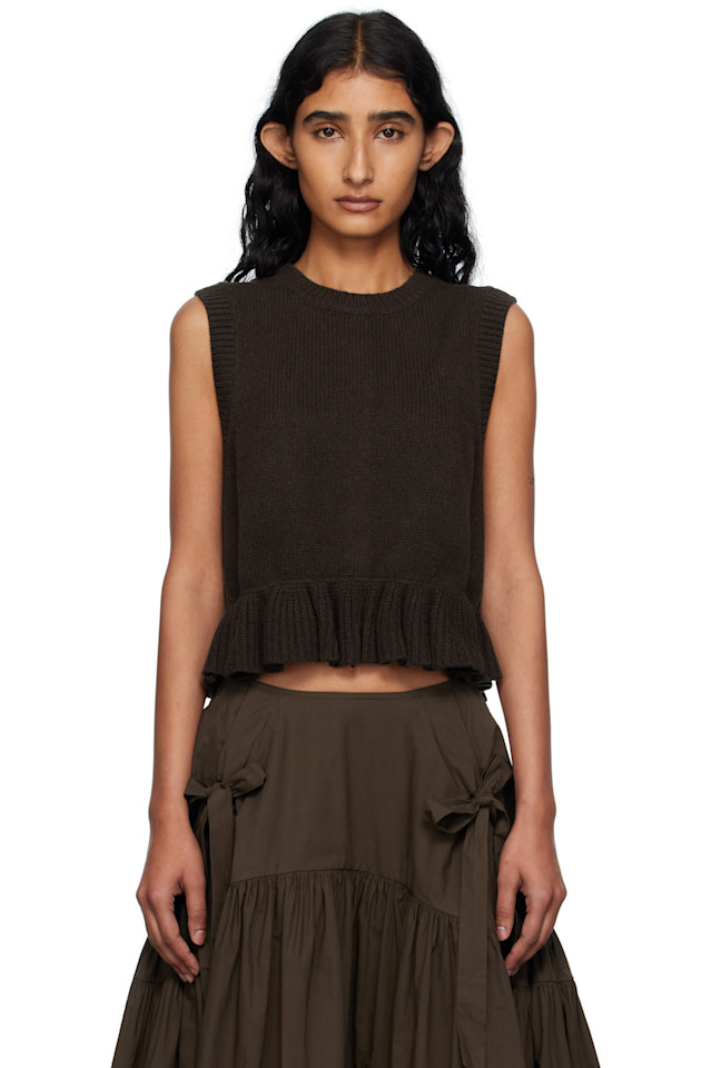 Билл-жилет Cecilie Bahnsen, коричневый
Билл-жилет Cecilie Bahnsen, коричневый