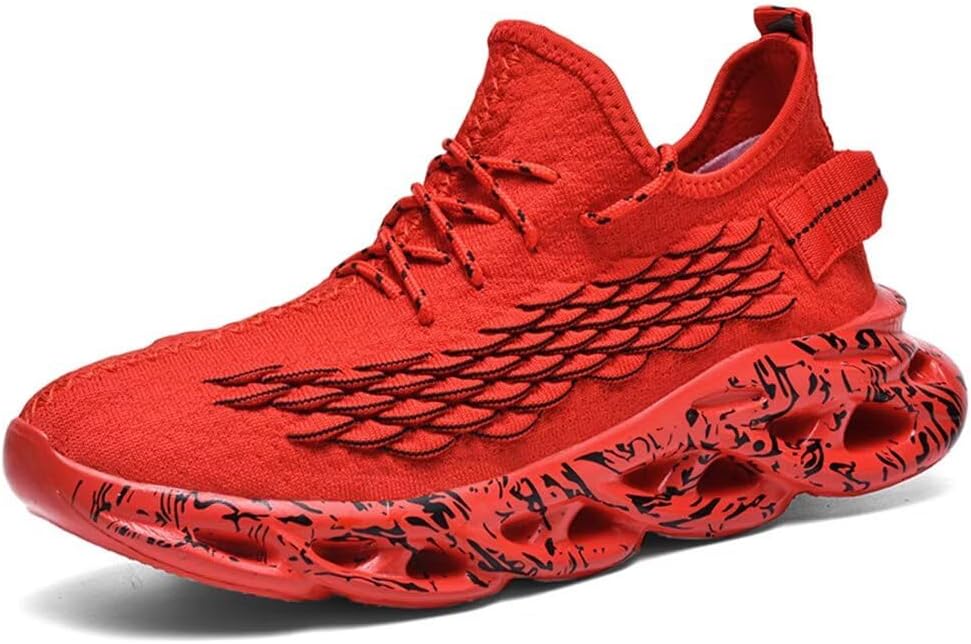 Кроссовки Jakcuz больших размеров с сеткой под рыбью чешую для мужчин, для бега, спорта и повседневной носки, красный
Кроссовки Jakcuz больших размеров с сеткой под рыбью чешую для мужчин, для бега, спорта и повседневной носки, красный