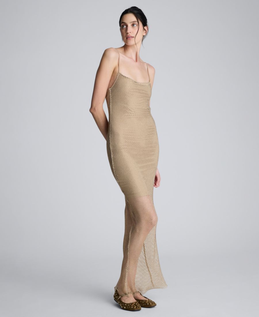 Женское длинное платье без рукавов из кристальной сетки Kenneth Cole, Soft Amber
Женское длинное платье без рукавов из кристальной сетки Kenneth Cole, Soft Amber