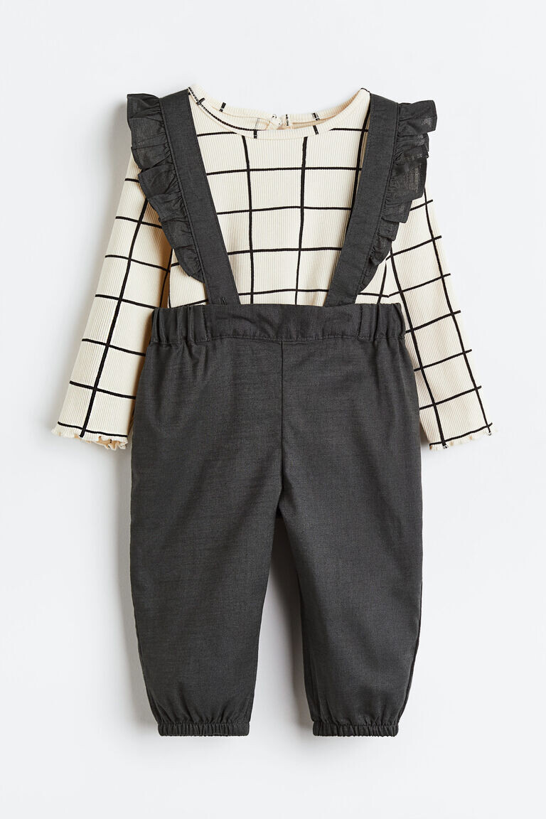 Комплект из двух комбинезонов H&M, серый
Комплект из двух комбинезонов H&M, серый