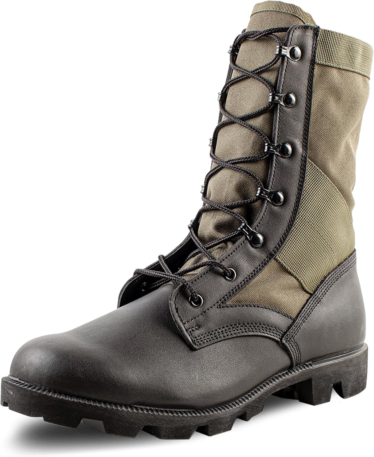 Мужские тактические ботинки Belleville 8 Canopy Jungle - дышащие тактические ботинки - амортизирующая военная обувь - подошва Panama - кожа первого сорта из бычьей кожи - мягкий носок - низкий каблук, зеленый
Мужские тактические ботинки Belleville 8 Canopy Jungle - дышащие тактические ботинки - амортизирующая военная обувь - подошва Panama - кожа первого сорта из бычьей кожи - мягкий носок - низкий каблук, зеленый