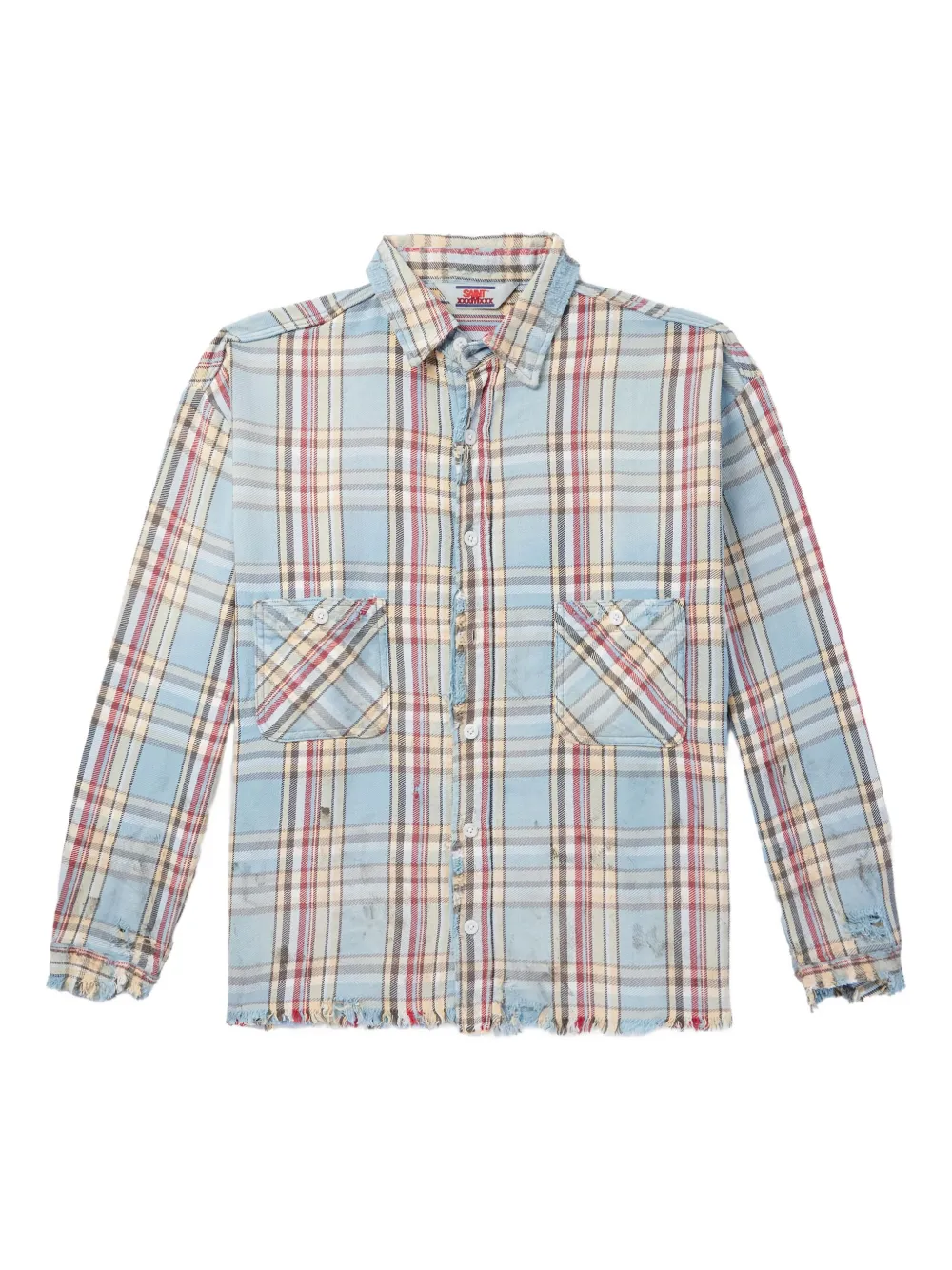 Рубашка в клетку с необработанным краем SAINT MXXXXXX, синий
Рубашка в клетку с необработанным краем SAINT MXXXXXX, синий