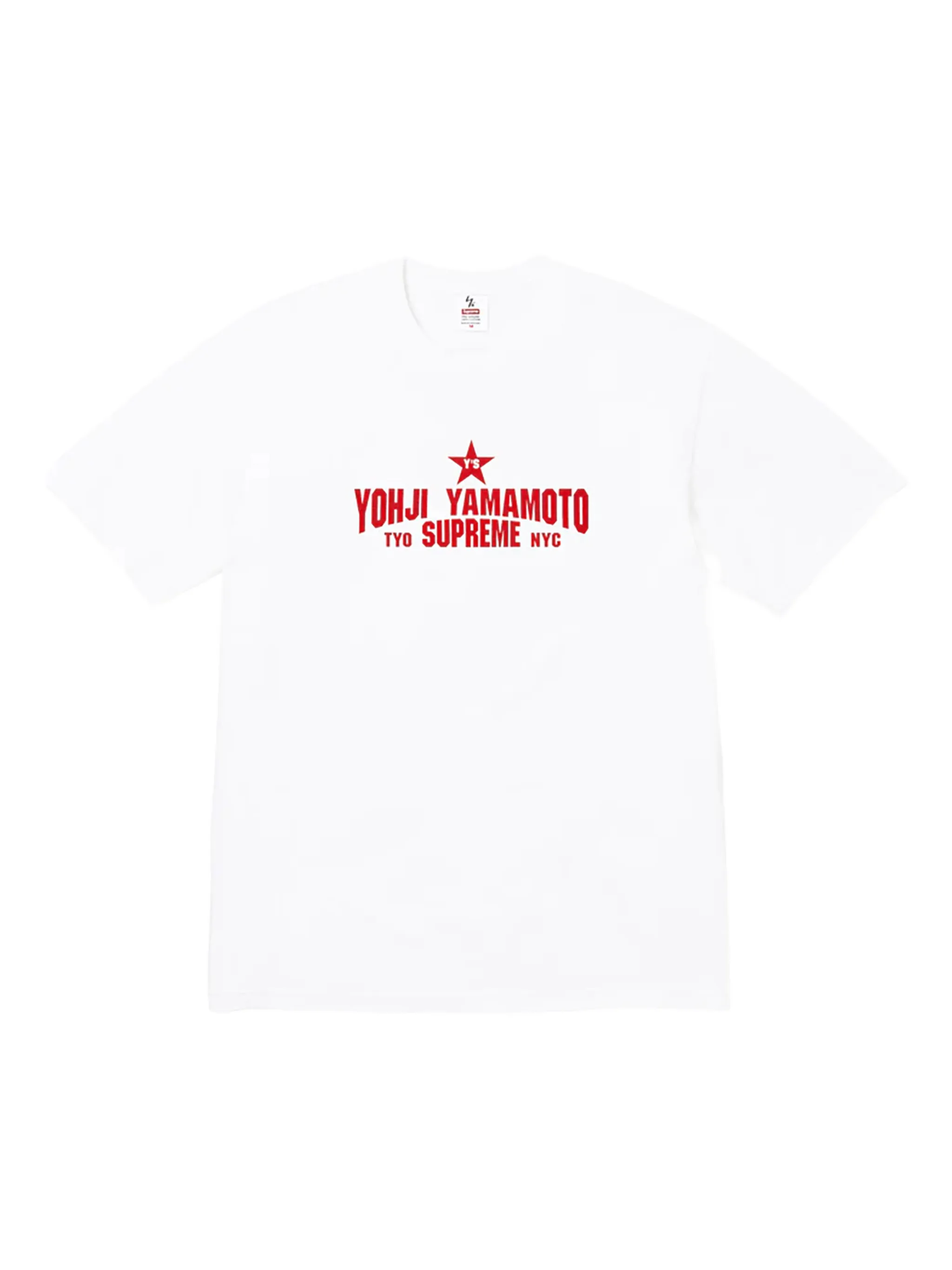 Футболка из коллаборации с Yohji Yamamoto Supreme, белый
Футболка из коллаборации с Yohji Yamamoto Supreme, белый