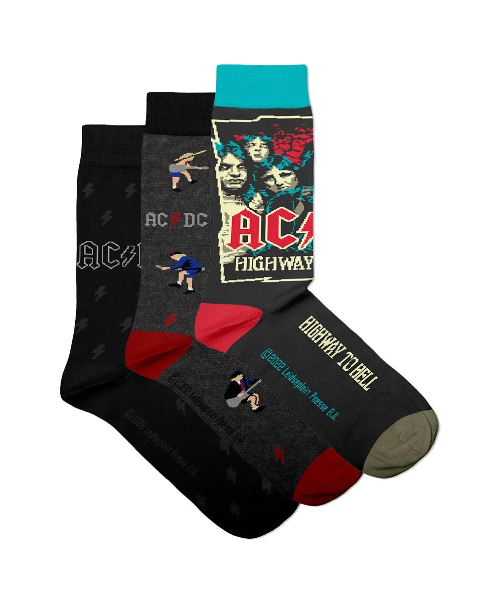 Мужские носки ACDC Официальный набор хлопковых разноцветных носков Sock Affairs, многоцветный 
Мужские носки ACDC Официальный набор хлопковых разноцветных носков Sock Affairs, многоцветный
