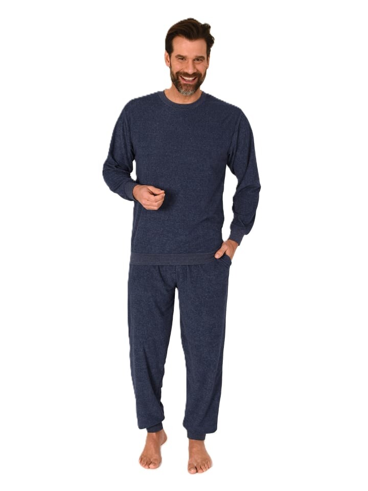 Пижама NORMANN Langarm Frottee Bündchen, цвет blau-mel.
Пижама NORMANN Langarm Frottee Bündchen, цвет blau-mel.