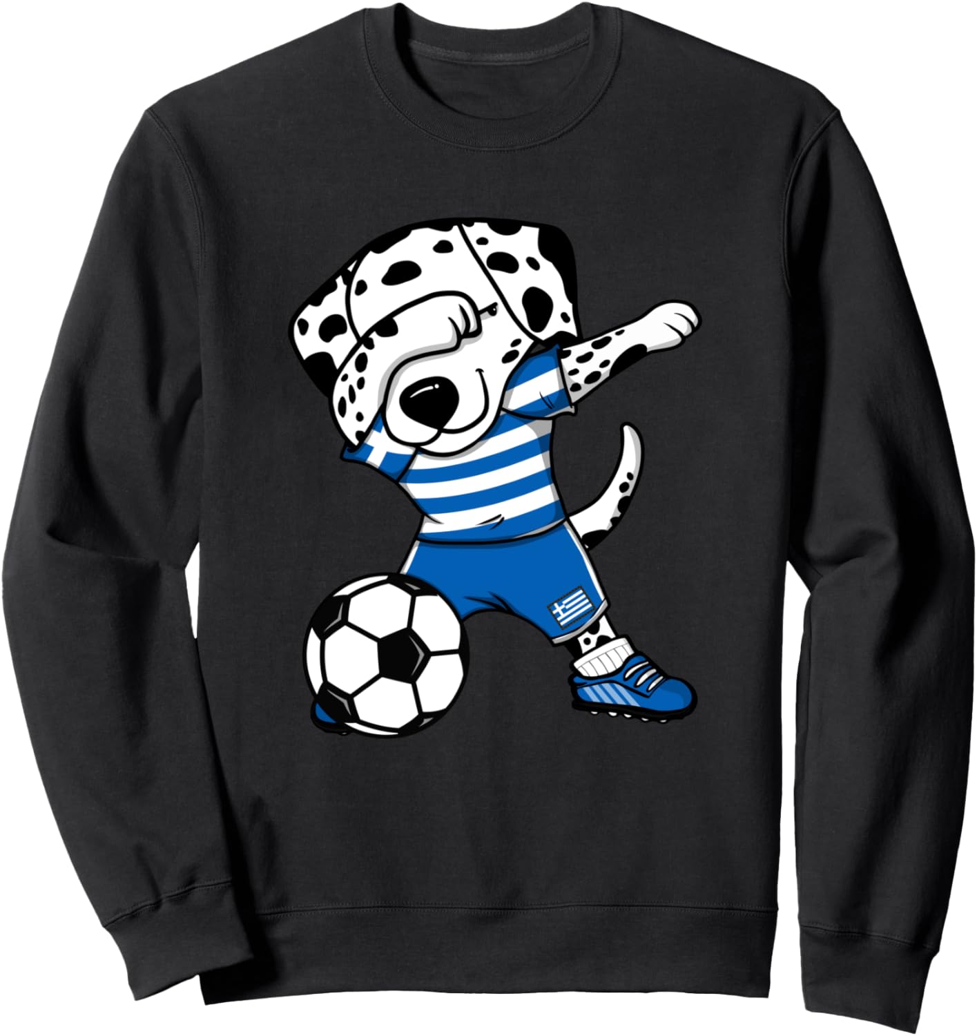 Забавная толстовка с танцующим далматином, толстовка греческого футбольного болельщика, толстовка с изображением далматина, танцующего даб Teeisle Greece Football, черный
Забавная толстовка с танцующим далматином, толстовка греческого футбольного болельщика, толстовка с изображением далматина, танцующего даб Teeisle Greece Football, черный