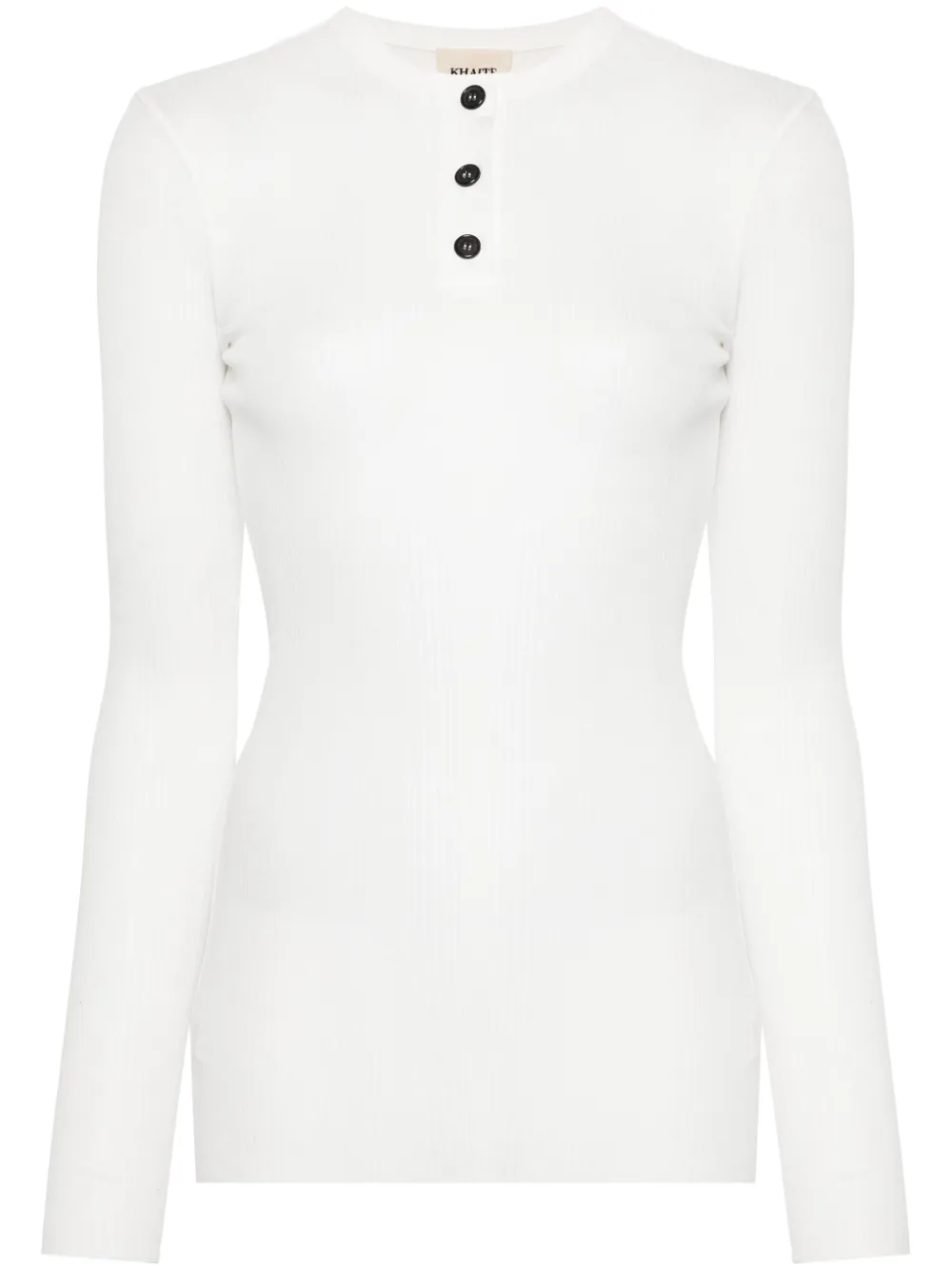 Футболка в рубчик с длинными рукавами KHAITE, белый
Футболка в рубчик с длинными рукавами KHAITE, белый