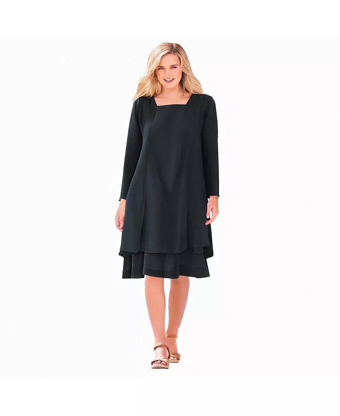 Женское платье-пиджак Within из двух частей Woman Within, черный
Женское платье-пиджак Within из двух частей Woman Within, черный