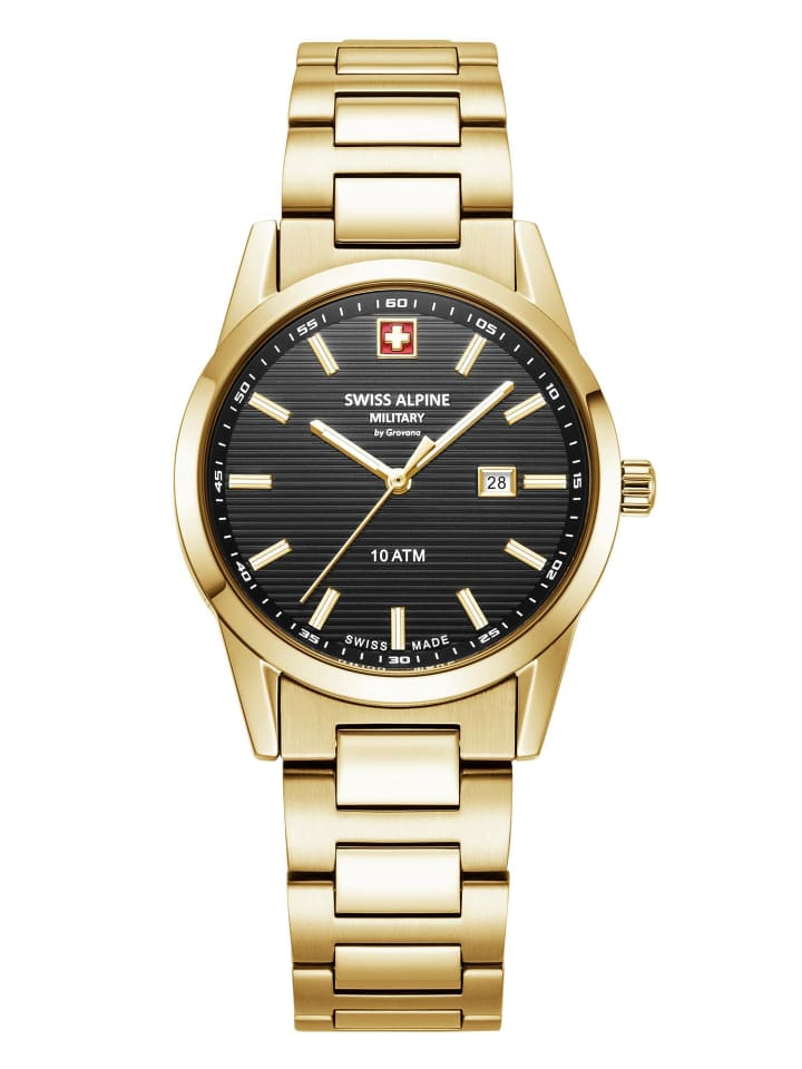 Swiss Alpine Military by Grovana Аналоговые женские часы в золоте
Swiss Alpine Military by Grovana Аналоговые женские часы в золоте