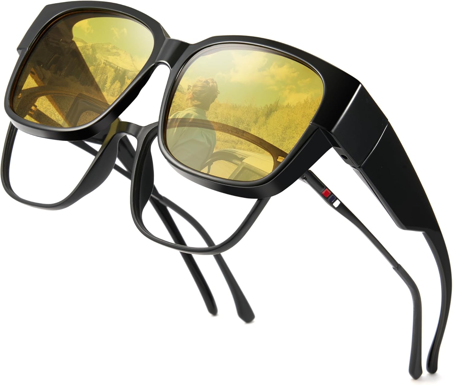 Солнцезащитные очки Cyxus Polarized Fit Over Glasses для женщин и мужчин, модные квадратные, с обтекаемой формой, с защитой от УФ-излучения, модель 1821, Less 5.16x1.88in-black/Night Vision-1821
Солнцезащитные очки Cyxus Polarized Fit Over Glasses для женщин и мужчин, модные квадратные, с обтекаемой формой, с защитой от УФ-излучения, модель 1821, Less 5.16x1.88in-black/Night Vision-1821