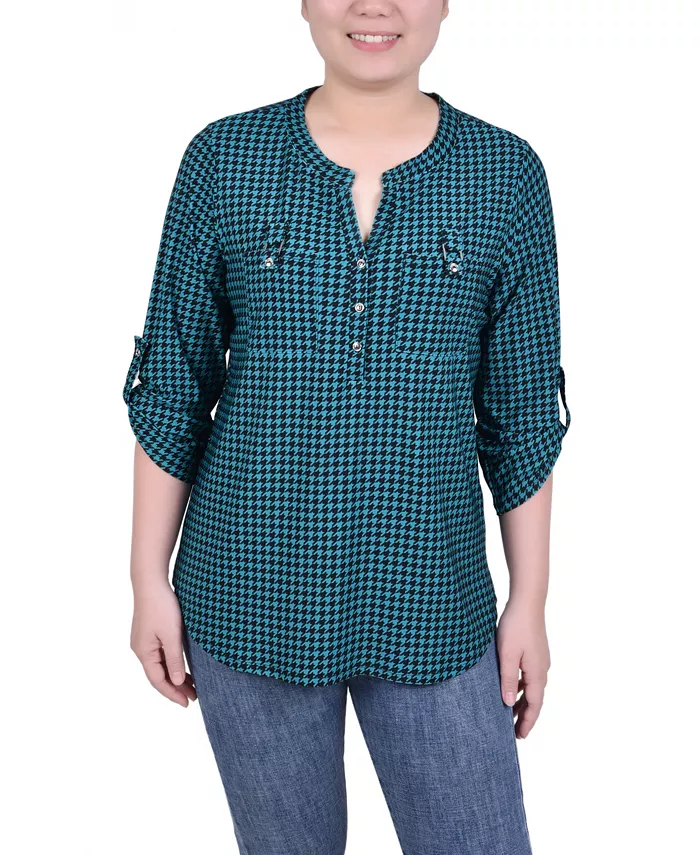 Женский топ с длинными рукавами и карманами NY Collection, зеленый
Женский топ с длинными рукавами и карманами NY Collection, зеленый