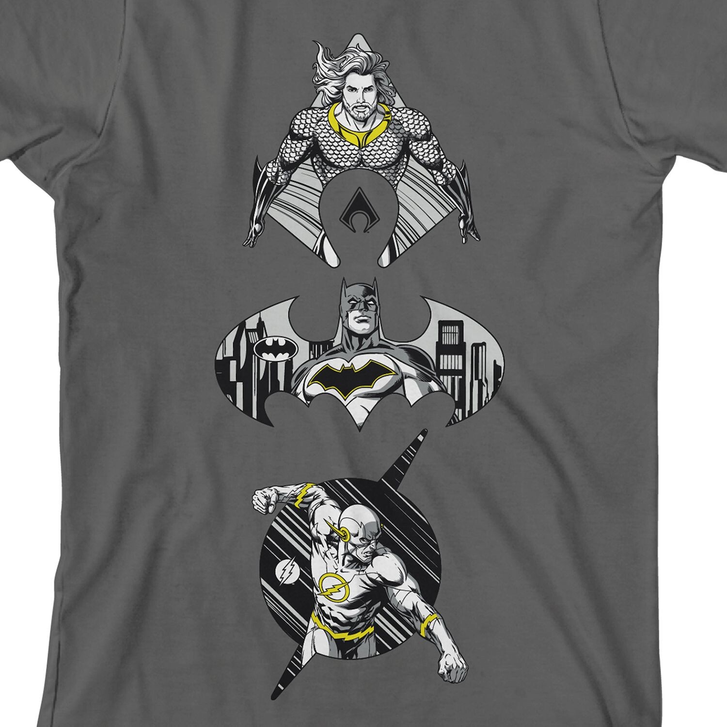 Футболка с рисунком «Аквамен, Бэтмен и Флэш» для мальчиков 8–20 лет Licensed Character 
Футболка с рисунком «Аквамен, Бэтмен и Флэш» для мальчиков 8–20 лет Licensed Character