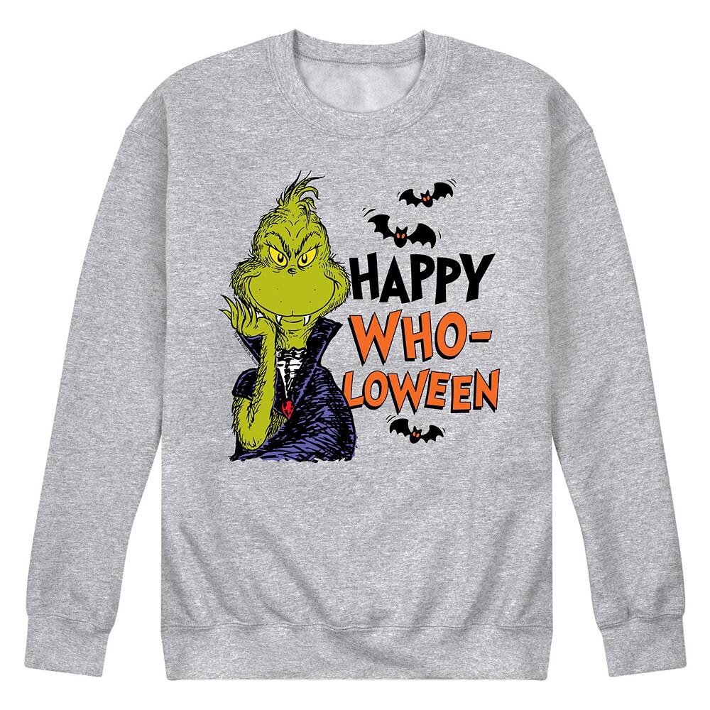 Мужской флисовый свитшот Dr. Seuss Grinch Happy Who-Loween Licensed Character, цвет Heather Gray
Мужской флисовый свитшот Dr. Seuss Grinch Happy Who-Loween Licensed Character, цвет Heather Gray