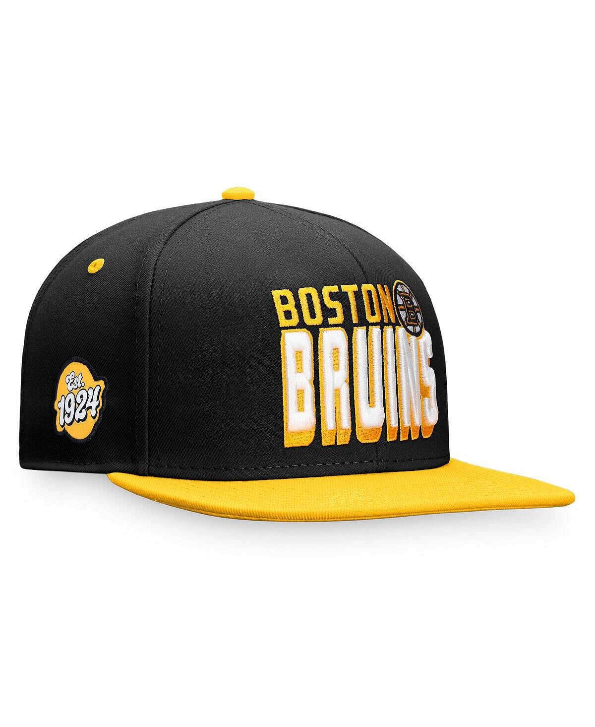 Мужская двухцветная кепка Snapback черного и золотого цвета с логотипом Boston Bruins Heritage Retro Fanatics
Мужская двухцветная кепка Snapback черного и золотого цвета с логотипом Boston Bruins Heritage Retro Fanatics