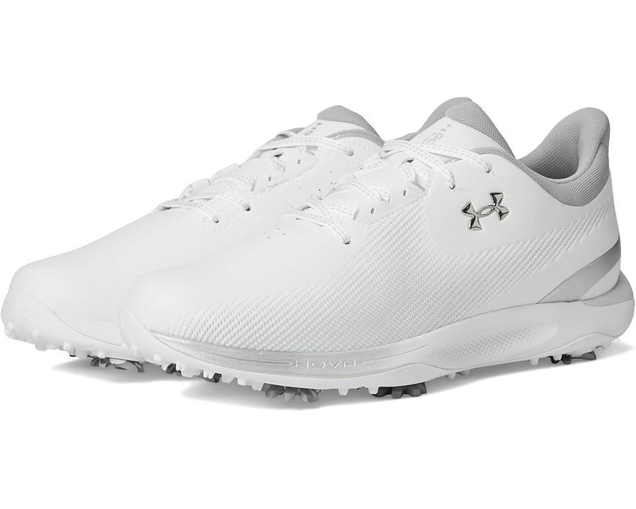 Кроссовки Under Armour Drive Fade Golf Shoes, цвет White/White/Metallic Silver 
Кроссовки Under Armour Drive Fade Golf Shoes, цвет White/White/Metallic Silver