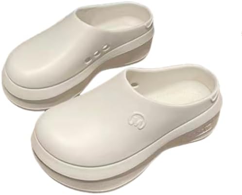 Женские туфли на платформе однотонного цвета, для дома и улицы с отверстиями, дышащие и противоскользящие, для работы на кухне Hhhchpm, белый
Женские туфли на платформе однотонного цвета, для дома и улицы с отверстиями, дышащие и противоскользящие, для работы на кухне Hhhchpm, белый