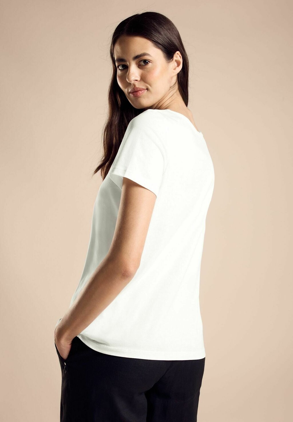 Принт на футболке Street One, кремовый
Принт на футболке Street One, кремовый