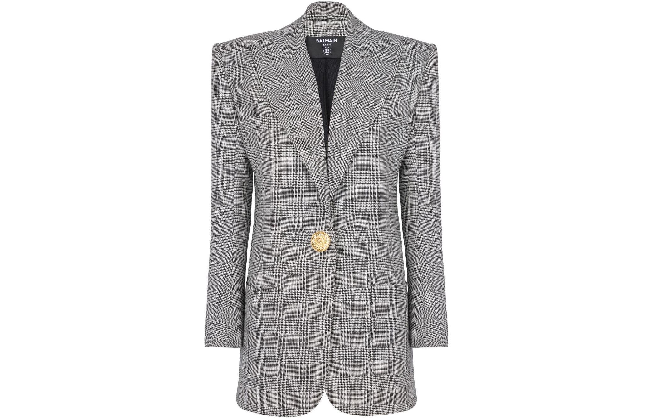 Однобортный пиджак BALMAIN, серый
Однобортный пиджак BALMAIN, серый