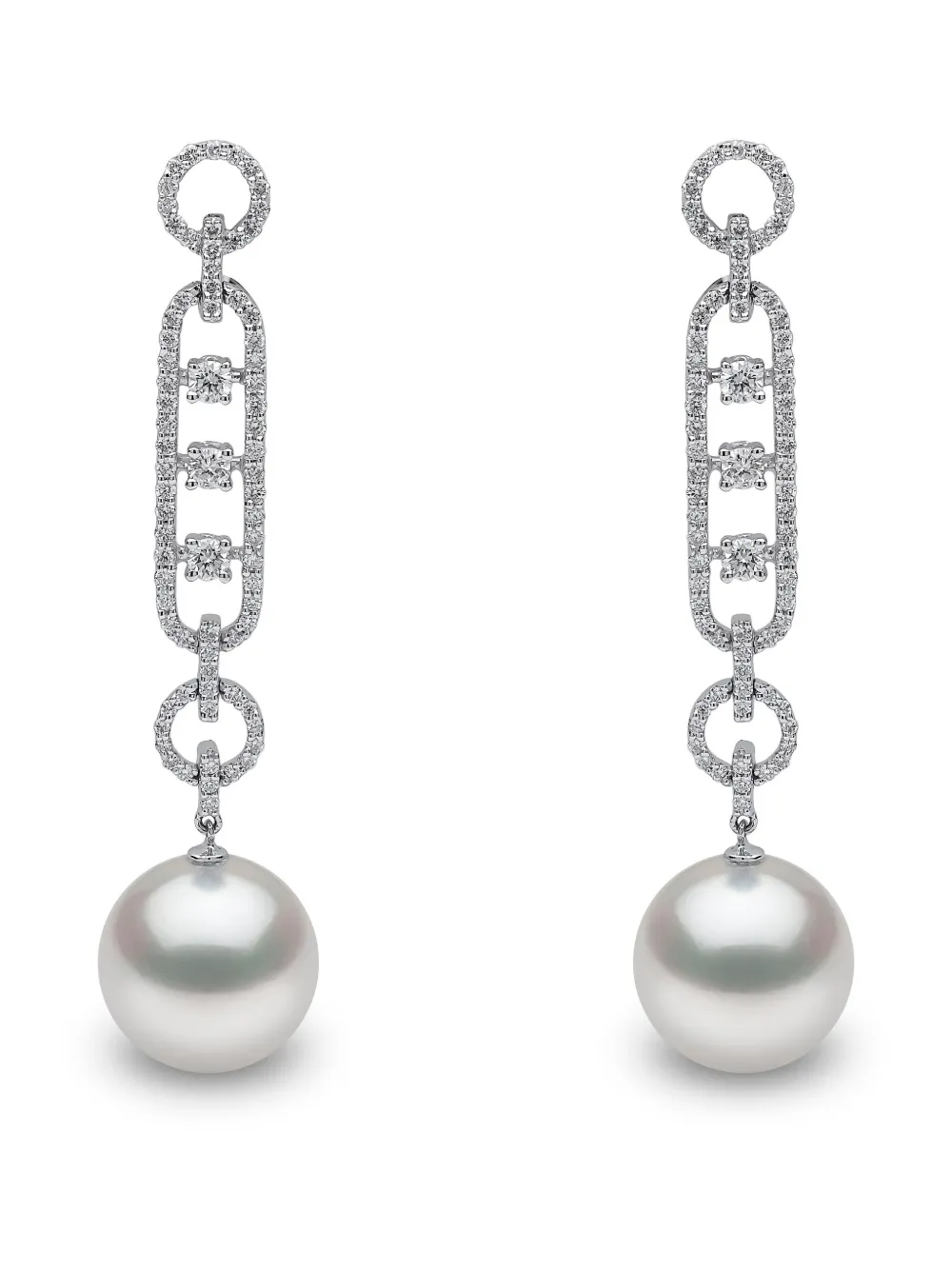 Серьги с жемчугом и бриллиантами из 18-каратного белого золота Yoko London, серебяный
Серьги с жемчугом и бриллиантами из 18-каратного белого золота Yoko London, серебяный