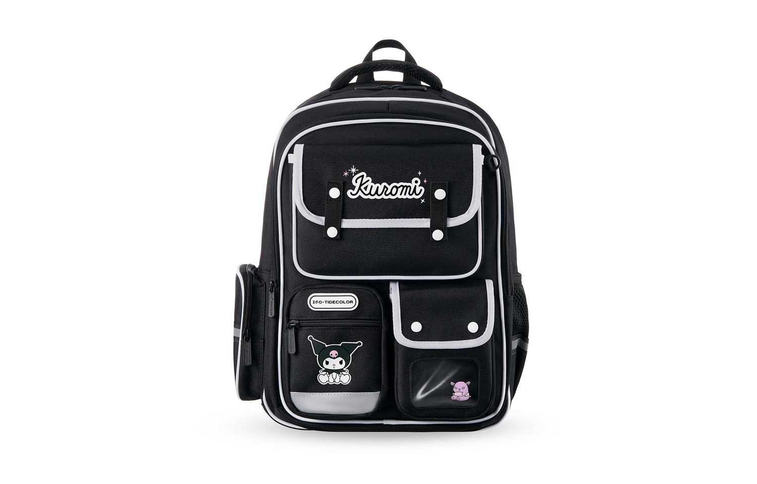 Sanrio Большой женский рюкзак из полиэстера разноцветный, Kuromi - Black Large Edition
Sanrio Большой женский рюкзак из полиэстера разноцветный, Kuromi - Black Large Edition