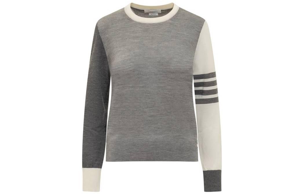 Полосатый вязаный свитер Rwb THOM BROWNE, серый
Полосатый вязаный свитер Rwb THOM BROWNE, серый