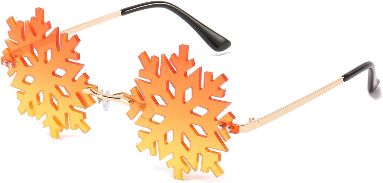 Солнцезащитные очки LJCZKA в форме снежинки для женщин и мужчин - без оправы, оригинальные ледяные очки, стильные аксессуары для рождественских фестивалей и вечеринок, Goldorangeyellow
Солнцезащитные очки LJCZKA в форме снежинки для женщин и мужчин - без оправы, оригинальные ледяные очки, стильные аксессуары для рождественских фестивалей и вечеринок, Goldorangeyellow