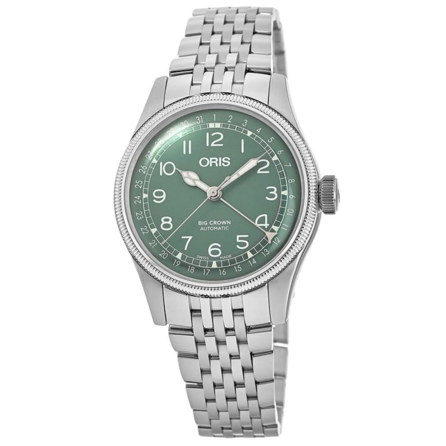 Oris Big Crown Pointer Date Green Dial Steel женские часы 01 754 7749 4067-07 8 17 22 
Oris Big Crown Pointer Date Green Dial Steel женские часы 01 754 7749 4067-07 8 17 22