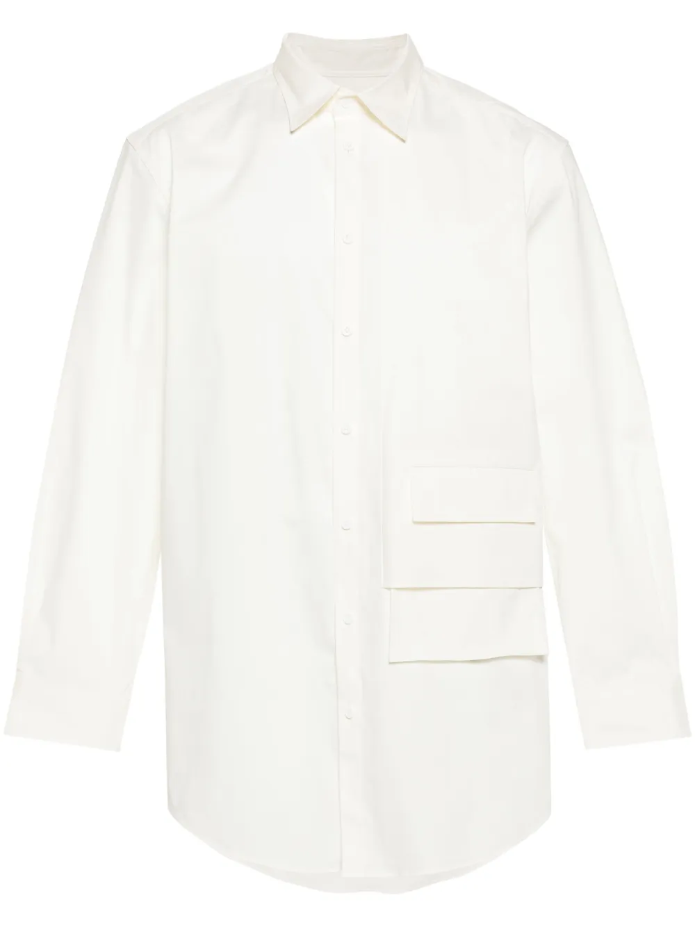 Поплиновая рубашка с карманами Y-3, нейтральный 
Поплиновая рубашка с карманами Y-3, нейтральный