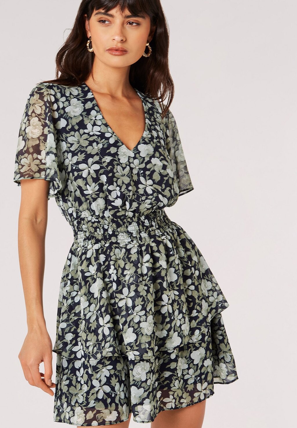 Повседневное платье WATERCOLOUR LAYERED Apricot, цвет navy 
Повседневное платье WATERCOLOUR LAYERED Apricot, цвет navy