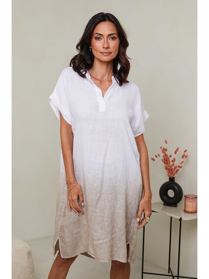 Длинное платье Le Monde du Lin Leinen, цвет weiß/beige
Длинное платье Le Monde du Lin Leinen, цвет weiß/beige