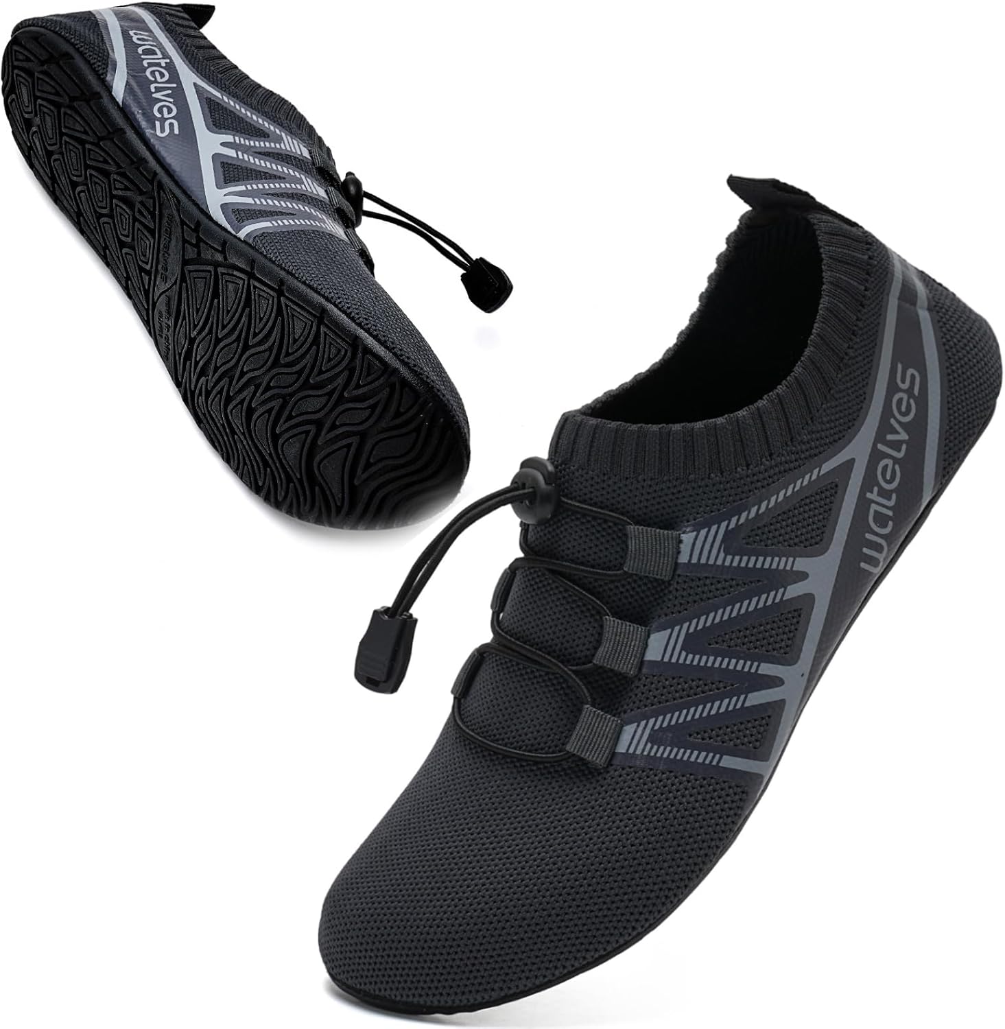 Водонепроницаемая обувь WateLves для женщин и мужчин, дорожные тапочки, носки, домашние тапочки, быстросохнущие аква-носки для пляжа, темно-серый
Водонепроницаемая обувь WateLves для женщин и мужчин, дорожные тапочки, носки, домашние тапочки, быстросохнущие аква-носки для пляжа, темно-серый