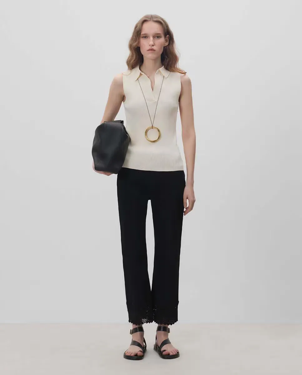 Женские брюки с декоративным подолом Simorra, черный
Женские брюки с декоративным подолом Simorra, черный