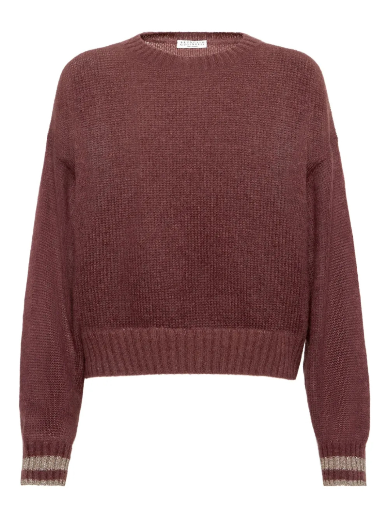 Brunello Cucinelli свитер с отделкой в рубчик, фиолетовый
Brunello Cucinelli свитер с отделкой в рубчик, фиолетовый