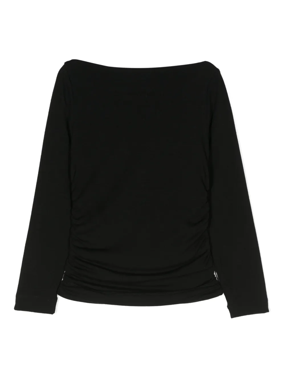 Топ с воротником-хомутом и сборками Monnalisa, черный
Топ с воротником-хомутом и сборками Monnalisa, черный