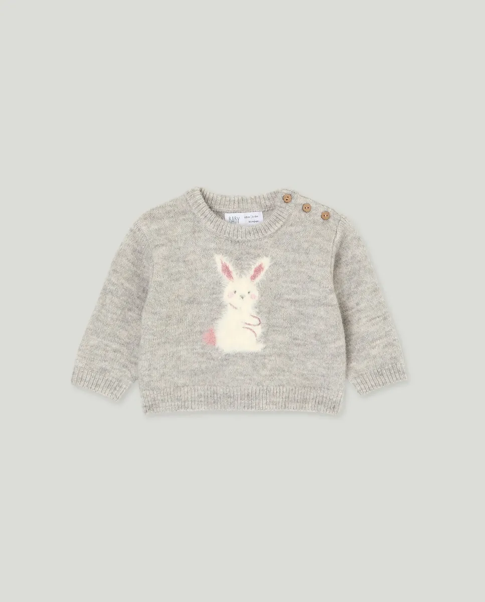 Трикотажный джемпер с круглым вырезом, с мехом, для девочки малыша Baby El Corte Inglés, светло-серый
Трикотажный джемпер с круглым вырезом, с мехом, для девочки малыша Baby El Corte Inglés, светло-серый