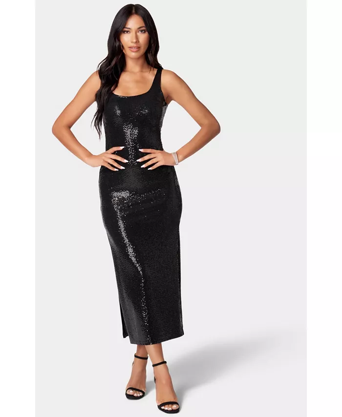 Женское платье-майка в стиле диско-дот Bebe, черный
Женское платье-майка в стиле диско-дот Bebe, черный