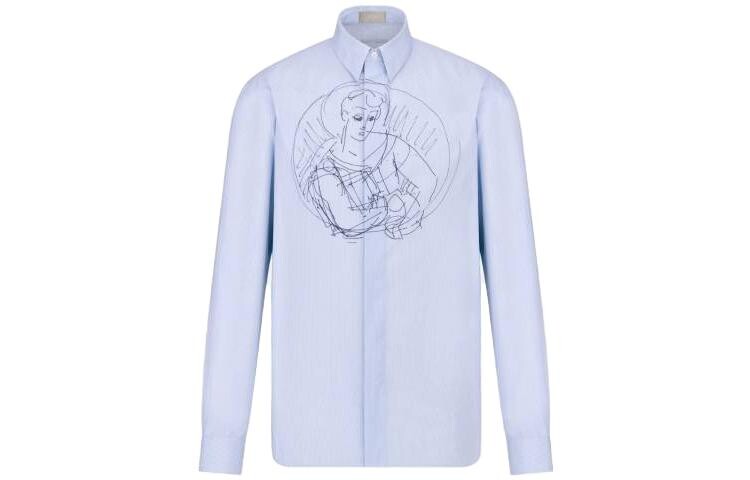 Рубашка мужская синяя Dior, синий
Рубашка мужская синяя Dior, синий