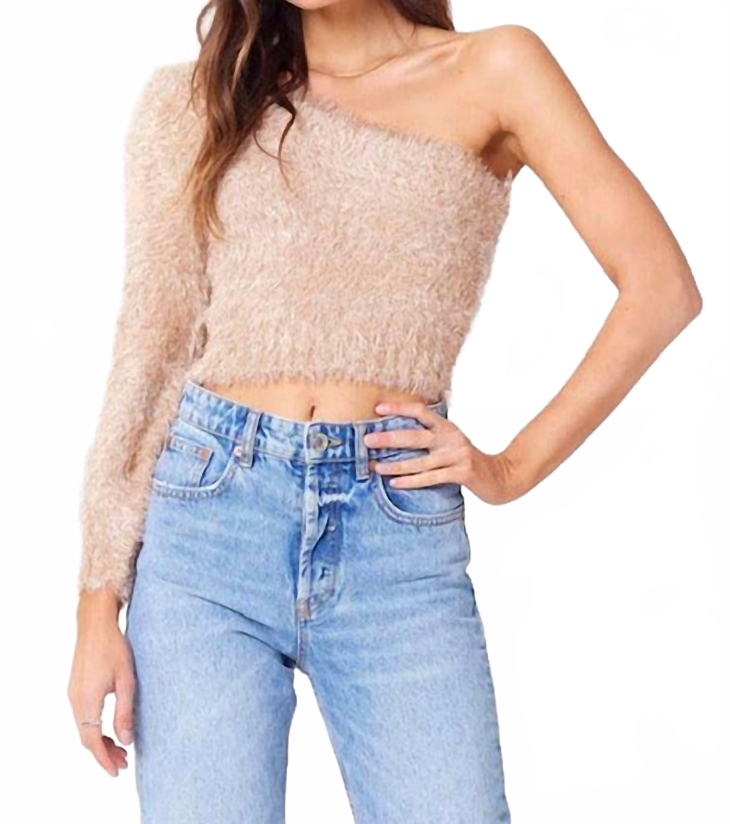 Золотистый свитер с одним плечом Saltwater Luxe, золотой
Золотистый свитер с одним плечом Saltwater Luxe, золотой