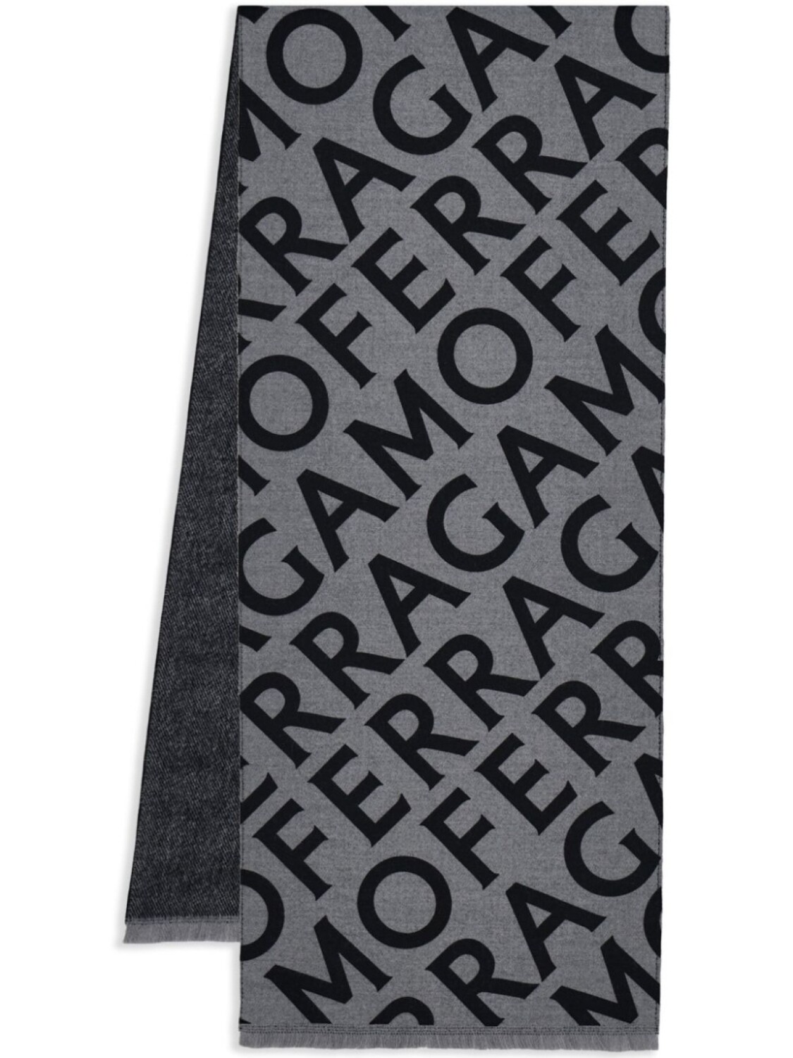 Двусторонний шарф с логотипом Ferragamo, серый
Двусторонний шарф с логотипом Ferragamo, серый