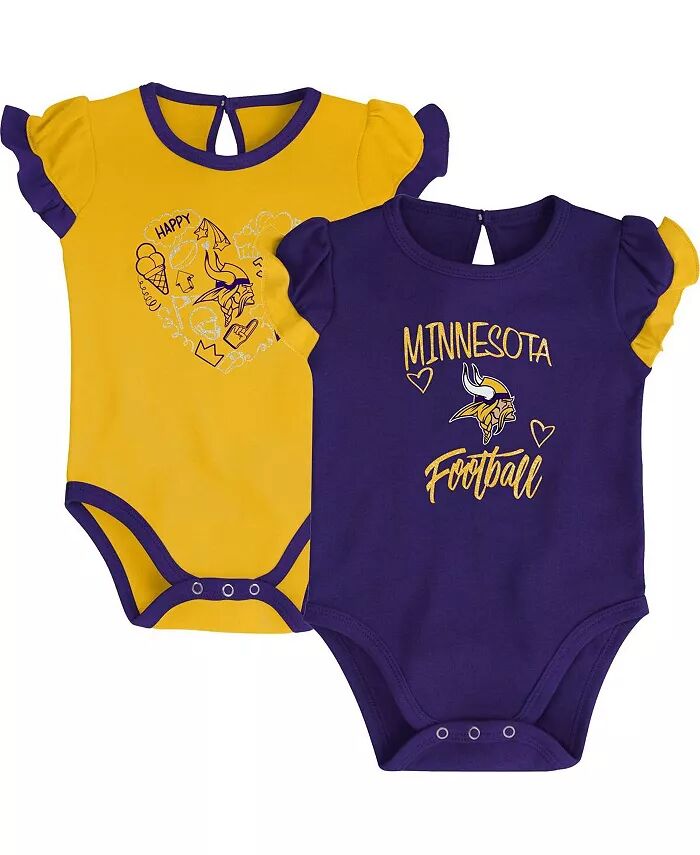 Комплект из двух частей боди для новорожденных и младенцев, мальчиков и девочек, фиолетовый, золотой, Minnesota Vikings Too Much Love Outerstuff
Комплект из двух частей боди для новорожденных и младенцев, мальчиков и девочек, фиолетовый, золотой, Minnesota Vikings Too Much Love Outerstuff