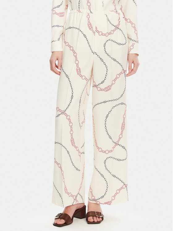 Брюки свободного кроя Soft Viscose Woven Pants WW0WW44542 Tommy Hilfiger, белый 
Брюки свободного кроя Soft Viscose Woven Pants WW0WW44542 Tommy Hilfiger, белый
