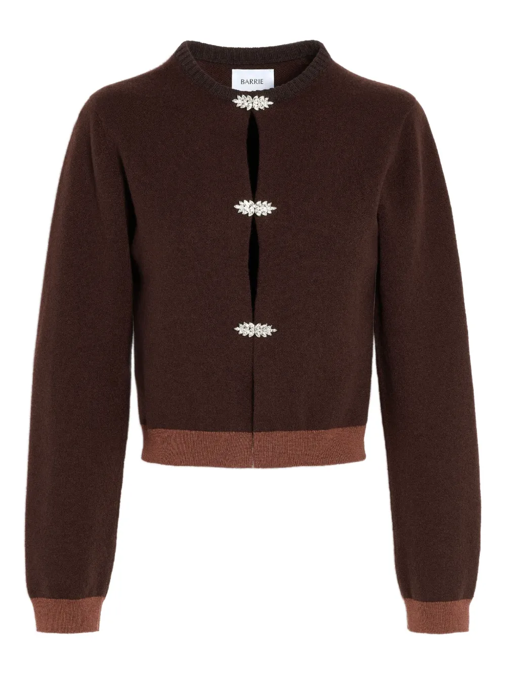 Кашемировый кардиган с драгоценными камнями Barrie, коричневый
Кашемировый кардиган с драгоценными камнями Barrie, коричневый