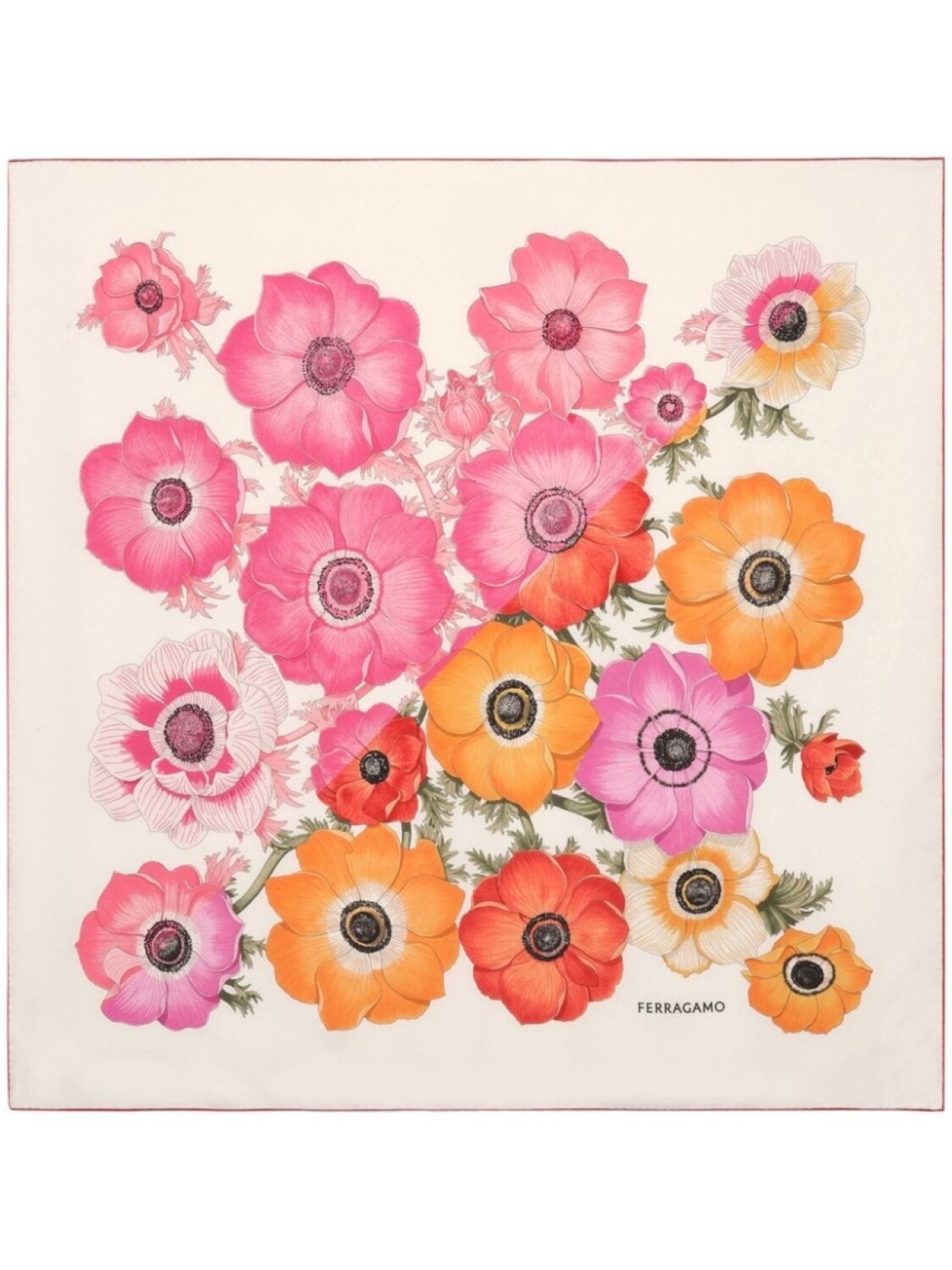 Ferragamo шелковый шарф с принтом Anemone, розовый
Ferragamo шелковый шарф с принтом Anemone, розовый